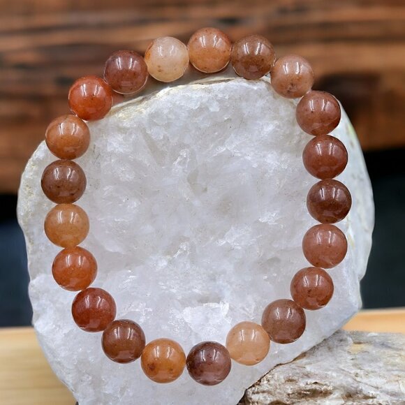 Aventurine Gemstone Bracelet Handcrafted - Picture 4 of 5
